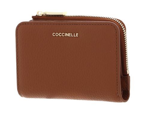 COCCINELLE Metallic Soft Wallet Grained Leather Cuir COCCINELLE Metallic Soft Wallet Grained Leather Cuir