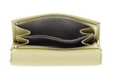 COCCINELLE Metallic Soft Wallet Grainy Leather Lime Wash