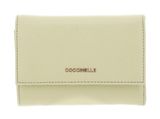 COCCINELLE Metallic Soft Wallet Grainy Leather Lime Wash