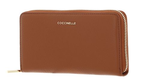 COCCINELLE Metallic Soft Wallet Grained Leather Cuir