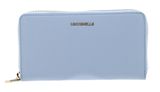 COCCINELLE Metallic Soft Wallet Grained Leather Mist Blue COCCINELLE Metallic Soft Wallet Grained Leather Mist Blue