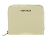 COCCINELLE Metallic Soft Leather Zip Around Wallet Lime Wash