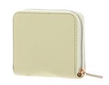 COCCINELLE Metallic Soft Leather Zip Around Wallet Lime Wash