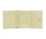 COCCINELLE Metallic Soft Wallet Grained Leather Lime Wash