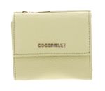 COCCINELLE Metallic Soft Wallet Grained Leather Lime Wash