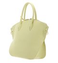 COCCINELLE Flare Hand Bag Grained Leather Lime Wash COCCINELLE Flare Hand Bag Grained Leather Lime Wash