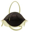COCCINELLE Flare Hand Bag Grained Leather Lime Wash COCCINELLE Flare Hand Bag Grained Leather Lime Wash