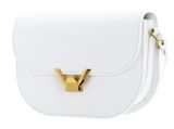 COCCINELLE Dew Crossbody Grained Leather Brillant White