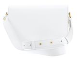 COCCINELLE Dew Crossbody Grained Leather Brillant White