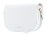 COCCINELLE Dew Crossbody Grained Leather Brillant White