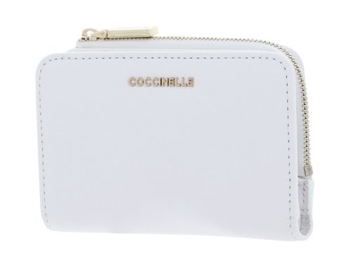 COCCINELLE Metallic Soft Wallet Grained Leather Brillant White