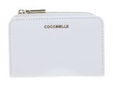 COCCINELLE Metallic Soft Wallet Grained Leather Brillant White COCCINELLE Metallic Soft Wallet Grained Leather Brillant White