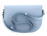 COCCINELLE Dew Crossbody Grained Leather Mist Blue