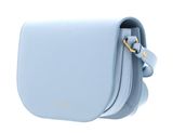COCCINELLE Dew Crossbody Grained Leather Mist Blue