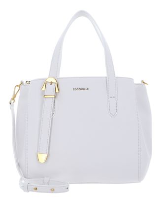 COCCINELLE Coccinelle Gleen Handbag Grained Leather Brillant White