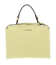 COCCINELLE Arlettis Signature Handbag Grained Leather Lime Wash