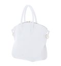 COCCINELLE Flare Hand Bag Grained Leather Brillant White