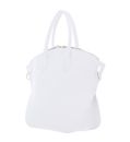COCCINELLE Flare Hand Bag Grained Leather Brillant White