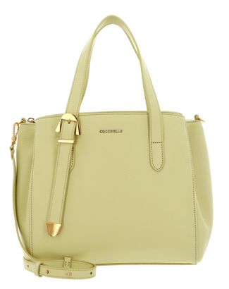 COCCINELLE Coccinelle Gleen Handbag Grained Leather Lime Wash