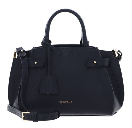 COCCINELLE Kliche Handbag Grained Leather Midnight Blue