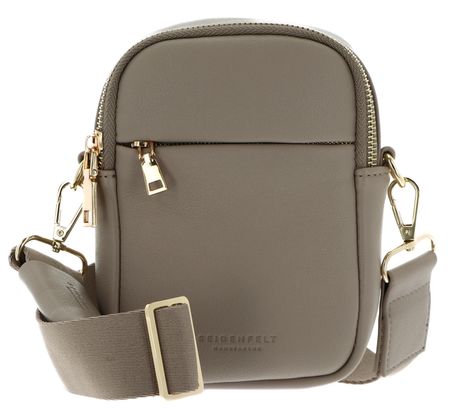 SEIDENFELT MANUFAKTUR Heby Small Crossbody Bag Light Taupe / Gold