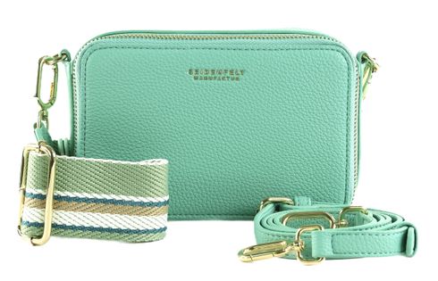 SEIDENFELT MANUFAKTUR Falun Svedala Crossbody Bag M Light Turquoise / Gold