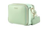 SEIDENFELT MANUFAKTUR Falun Tricolor Crossbody Aqua Shades / Gold