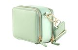 SEIDENFELT MANUFAKTUR Falun Tricolor Crossbody Aqua Shades / Gold