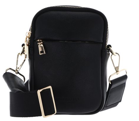 SEIDENFELT MANUFAKTUR Heby Small Crossbody Bag Black / Gold