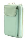 SEIDENFELT MANUFAKTUR Calla Tricolor Phone Wallet Aqua Shades / Gold SEIDENFELT MANUFAKTUR Calla Tricolor Phone Wallet Aqua Shades / Gold