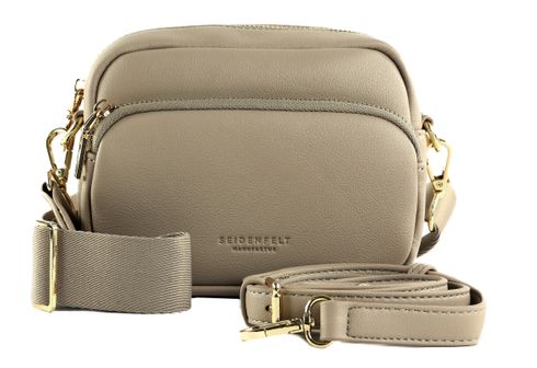 SEIDENFELT MANUFAKTUR Heby Shoulderbag Light Taupe / Gold