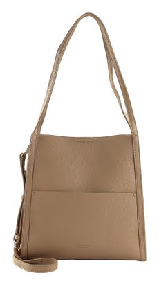 SEIDENFELT MANUFAKTUR Svedala Shopper Smooth Taupe / Gold