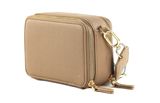 SEIDENFELT MANUFAKTUR Falun Svedala Crossbody Bag M Smooth Taupe / Gold