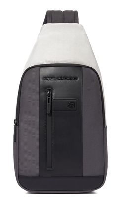 PIQUADRO Brief2 Special Mono Sling Bag Grey - Black