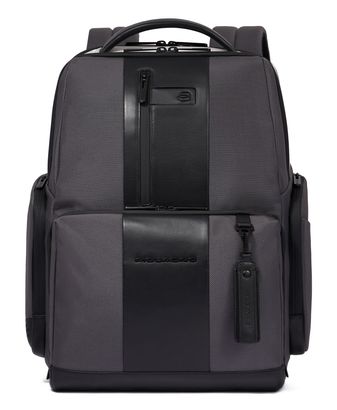 PIQUADRO Brief2 Special 15,6" Computer Backpack M Grey - Black