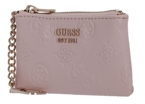 GUESS Jena Zip Pouch Pale Pink Logo