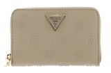 GUESS Jena Zip Around Wallet M Taupe Logo