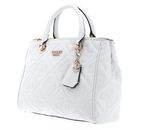 GUESS Marieke Status Satchel White Logo GUESS Marieke Status Satchel White Logo