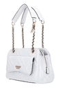 GUESS Marieke Girlfriend Shoulder Bag White Logo