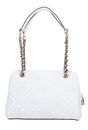 GUESS Marieke Girlfriend Shoulder Bag White Logo
