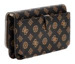 GUESS Loralee Xbody Flap Organizer Mocha Logo GUESS Loralee Xbody Flap Organizer Mocha Logo