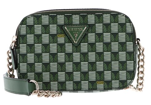 GUESS Vikky II Camera Crossbody Green Logo