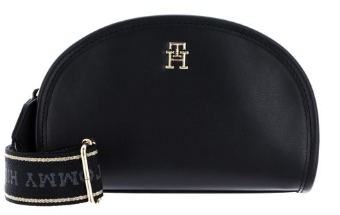 TOMMY HILFIGER TH Monotype Half Moon Camera Bag Black