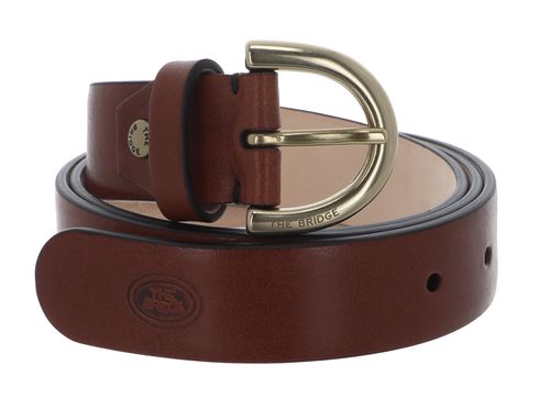 THE BRIDGE Berenice Belt W90 Marrone 14 / Oro - shortenable