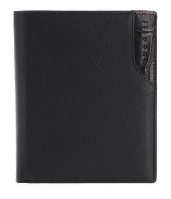 bugatti Corso DeLuxe Upright Wallet With Flap Black