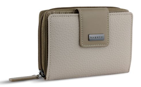 bugatti Ladies Zip Wallet Beige