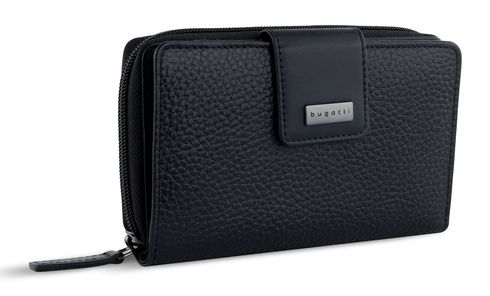 bugatti Ladies Zip Wallet Black