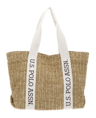 U.S. POLO ASSN. Beach Straw Shopper L Natural