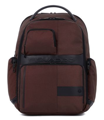 PIQUADRO Wollem Computer Backpack Expandable With USB Brown