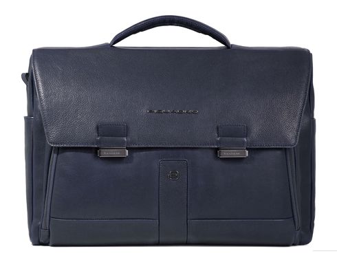 PIQUADRO Carl Briefcase 1 Handle Night Blue